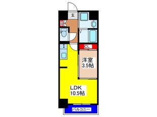 エグゼ今里の物件間取画像